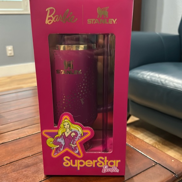 Stanley x Barbie pink and gold 40 oz quencher brand new in original packaging